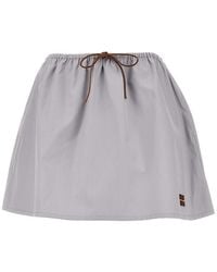 Miu Miu - Panama Mini Skirt - Lyst