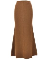 Max Mara - Wool And Cashmere Long Skirt - Lyst