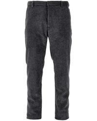 Emporio Armani - Textured Velvet Pants - Lyst