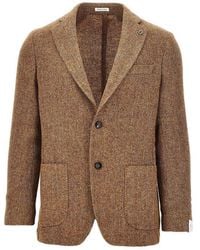 BRERAS Milano - 'Venezia' Virgin Wool Single-Breasted Jacket - Lyst