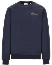 Les Deux - Cotton Sweatshirt With Logo Print - Lyst