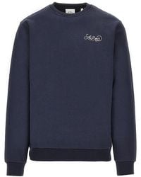 Les Deux - Cotton Sweatshirt With Logo Print - Lyst
