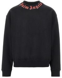 Palm Angels - Neck Logo Print Sweatshirt - Lyst