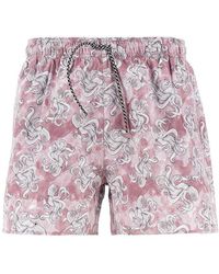 Emporio Armani - Sea Animals Print Swimshorts - Lyst
