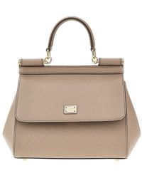Dolce & Gabbana - Dauphine Leather Medium 'Sicily' Bag - Lyst