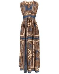 Zimmermann - 'Mahon' Paisley Silk Long Dress - Lyst