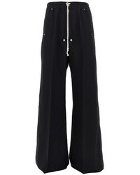 Rick Owens - Wool Canvas Wide Bela Pants - Lyst