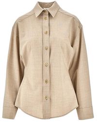P.A.R.O.S.H. - P. A.R. O. H. Stretch Wool Shirt - Lyst