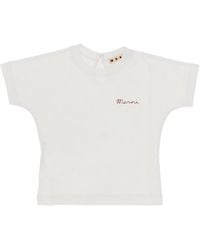 Marni - Chest Logo Print T-Shirt Kids - Lyst