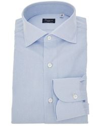 Finamore 1925 - 'Milano' Jacquard Cotton Shirt - Lyst