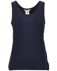 Max Mara - Silk Cady Top With Embroidery - Lyst