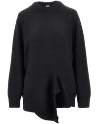 TOTEME - Wool And Cashmere Asymmetrical Sweater - Lyst