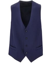 Luigi Bianchi - Virgin Wool Tailored Vest - Lyst