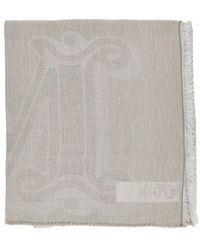 Max Mara - Jacquard Linen-Blend Scarf - Lyst