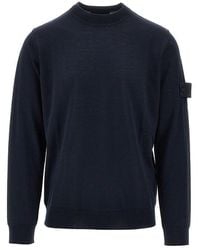 Stone Island - Ghost Virgin Wool Crewneck Sweater - Lyst