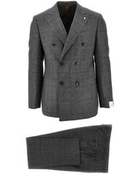 Luigi Bianchi - Prince Of Wales Tailored Suit - Lyst