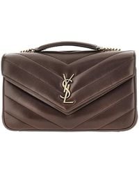 Saint Laurent - Quilted Nappa Leather Medium 'Loulou' Bag - Lyst