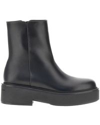 Gianvito Rossi - 'Hiro' Leather Boots - Lyst