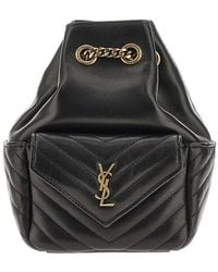 Saint Laurent - 'Joe' Nappa Leather Mini Bucket Bag - Lyst