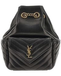 Saint Laurent - 'Joe' Nappa Leather Mini Bucket Bag - Lyst