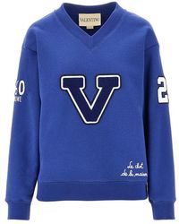 Valentino - 'Le Chat De La Maison' V-Neck Sweatshirt - Lyst