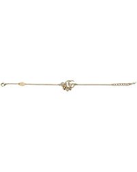 Gucci - 'Gg Marmont' Bracelet With Zirconia - Lyst