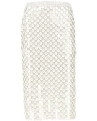 P.A.R.O.S.H. - P. A.R. O.S. H. Sequinned Midi Skirt - Lyst
