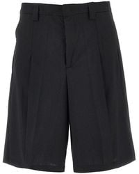 C.9.3 - Wool-Blend Canvas Bermuda Shorts - Lyst