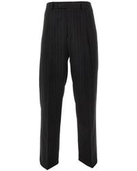 MARSĒM - Pinstriped Twill Pants With Darts - Lyst