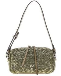 Pinko - Full Strass Mini Crossbody Bag - Lyst