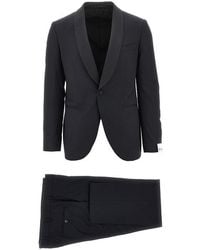 Luigi Bianchi - Wool Suit With Satin Details - Lyst