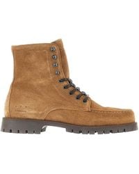 COPENHAGEN - Suede Leather Laced Boots - Lyst