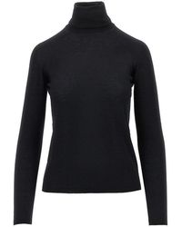 Max Mara - Virgin Wool Knitting Turtleneck - Lyst