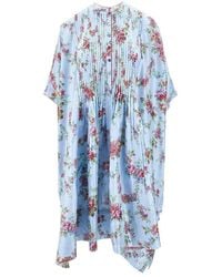 Péro - Printed Silk Midi Dress - Lyst