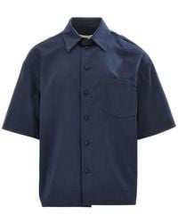 C.9.3 - Viscose-Blend Boxy Fit Shirt - Lyst