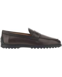 Tod's - Leather Loafers With Gommini Sole - Lyst
