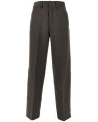 Emporio Armani - Wool And Cashmere-Blend Wide-Leg Pants - Lyst