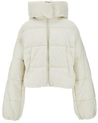 Pinko - Printed Nylon Padded Jacket - Lyst