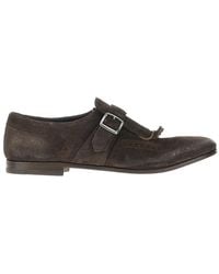 Church's - Suede Leather 'Shanghai' Monk Strap Shoes - Lyst