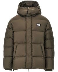 Emporio Armani - Logo Plate Down Jacket - Lyst