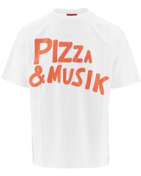 Public Possession - 'Pizza & Musik' Cotton T-Shirt - Lyst