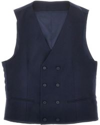 BRERAS Milano - Double-Breasted Tailored Vest - Lyst