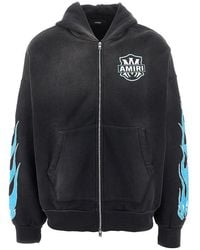 Amiri - 'Ma Flames' Full-Zip Hoodie - Lyst