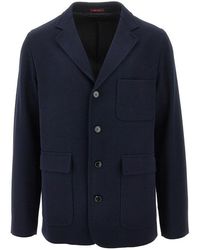 Gucci - Cotton Jersey Single-Breasted Jacket - Lyst
