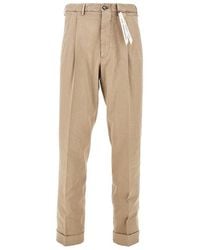 Santaniello - 'Clark' Linen And Cotton Pants - Lyst