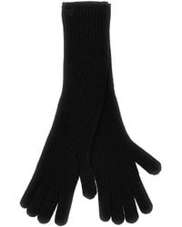 Weekend by Maxmara - Long Cashmere Gloves With Embroidery - Lyst