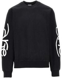 Arte' - Cotton Sweatshirt With Logo Embroidery - Lyst