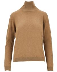 Weekend by Maxmara - Silk And Wool-Blend Knitted Turtleneck - Lyst