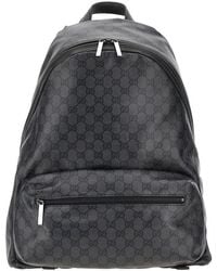 Gucci - Gg Coated Fabric Medium Backpack - Lyst