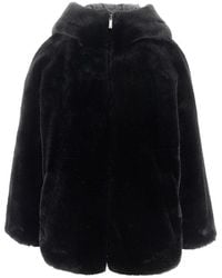 Emporio Armani - Faux Fur And Nylon Reversible Jacket - Lyst